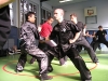 velmistr Lam a sifu Macek učí sparringovou sestavu \"krocení tygra\" (gung ji chaak)